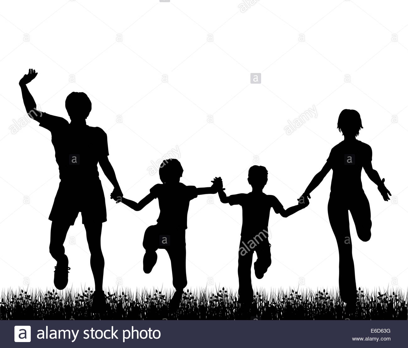 1300x1111 Running Family Vector Stock Photos Amp Running Family Vector Stock