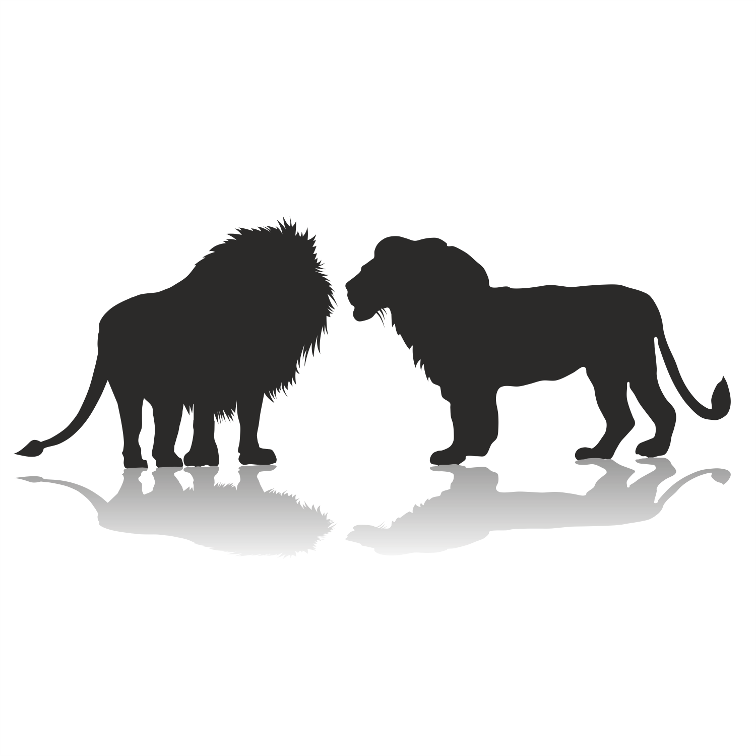 1500x1500 Vector For Free Use Family Of Two Lions