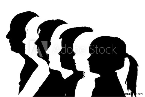 500x334 Vector Silhouettes Family.