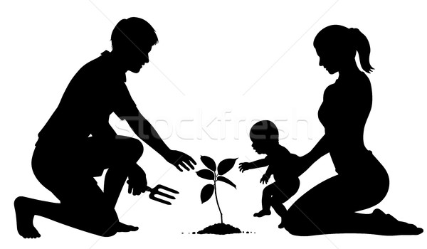 600x350 Family Tree Planting Vector Illustration Robert Adrian Hillman