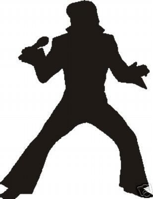 309x400 Fan Art Of Silhouette For Fans Of Elvis Presley. Cakes