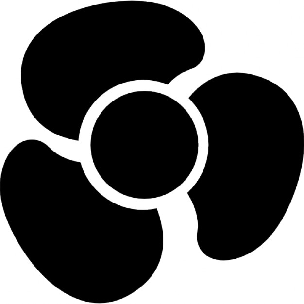 626x626 Fan Black Silhouette Icons Free Download