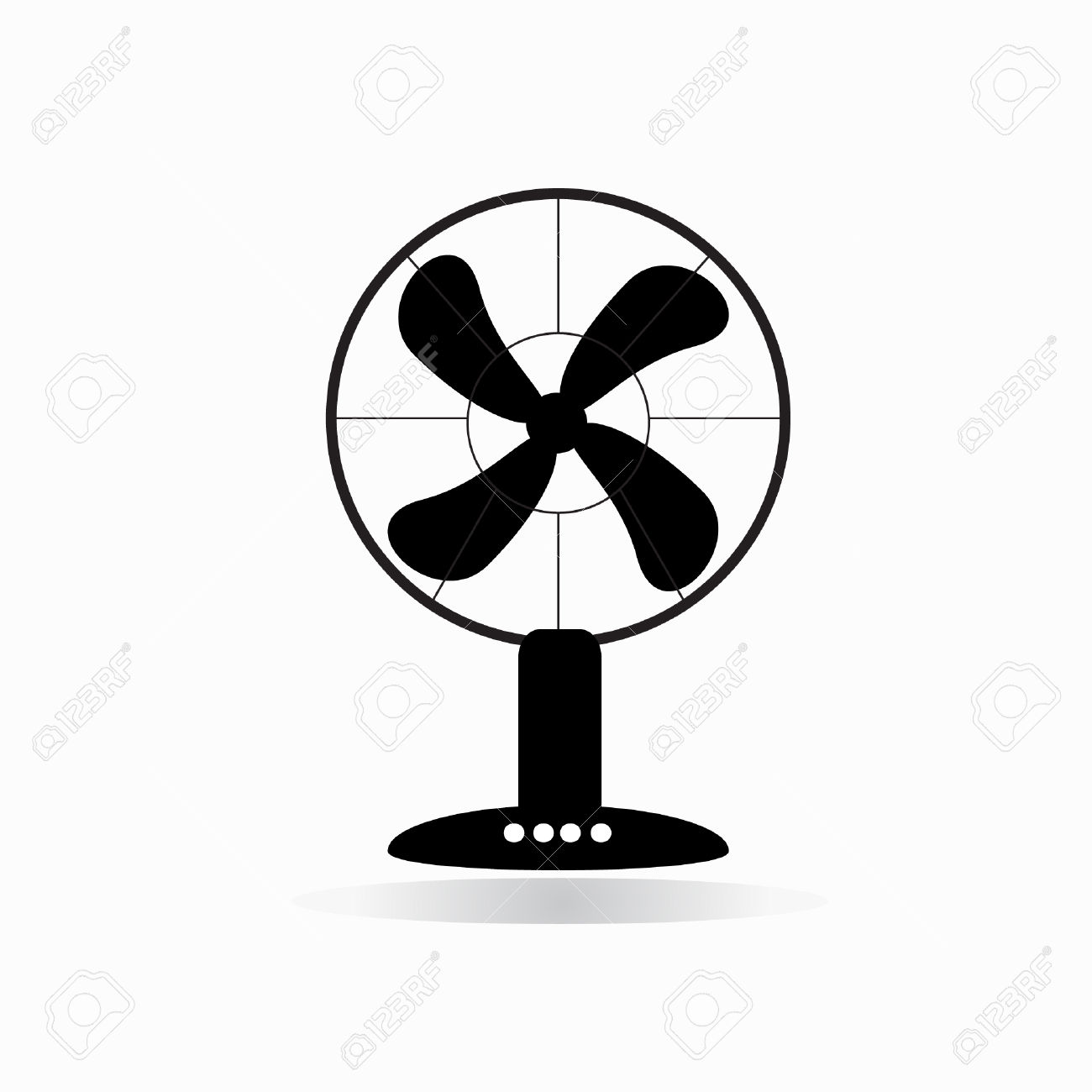 1300x1300 Table Fan Clipart Black And White 6 Clipart Station