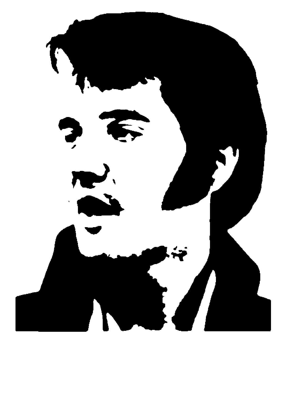 1200x1758 Fan Art Of Silhouette For Fans Of Elvis Presley. Clipart