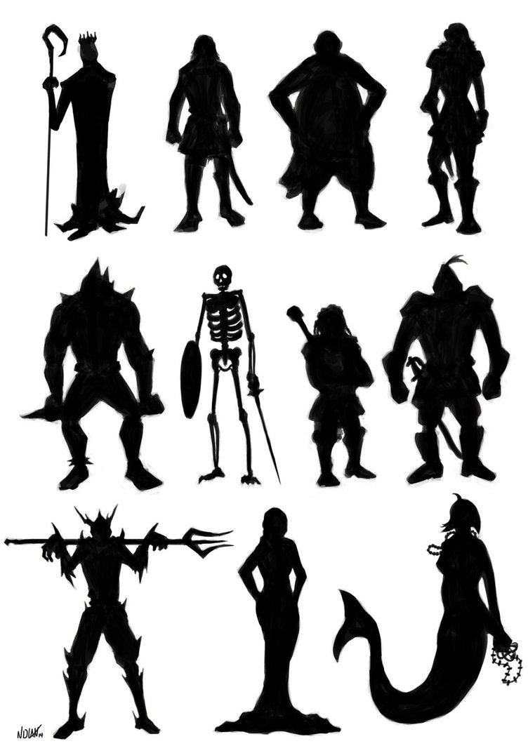 752x1063 Fantasy Silhouettes By Llewxam888