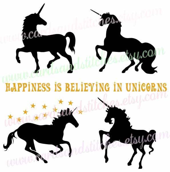 596x600 Unicorns Svg