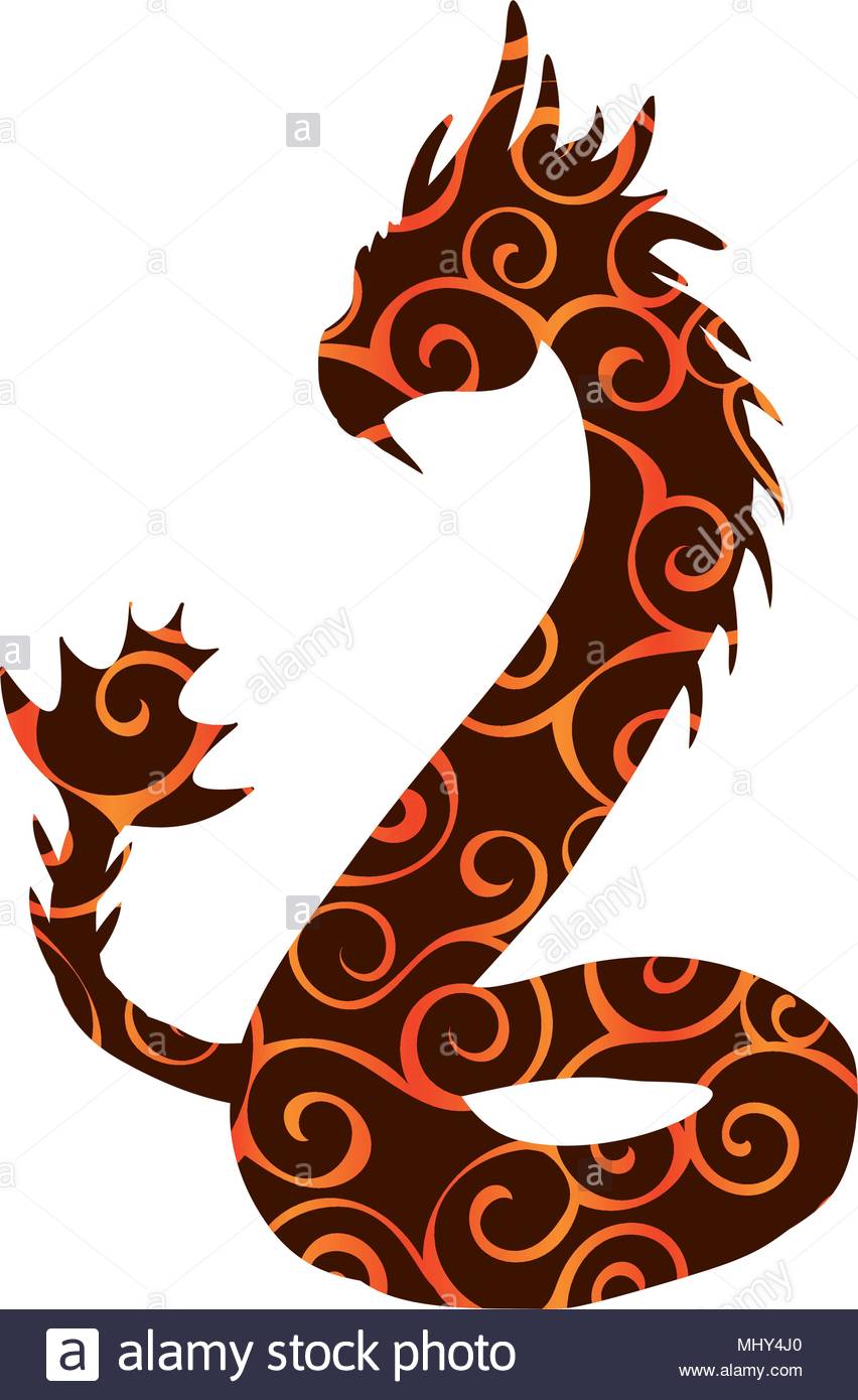 852x1390 Basilisk Pattern Silhouette Ancient Mythology Fantasy Stock Vector
