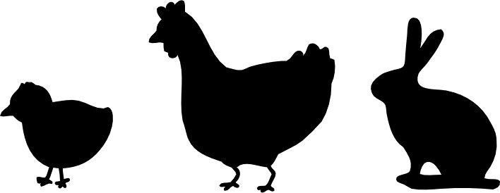 708x274 Farm Animals Silhouette