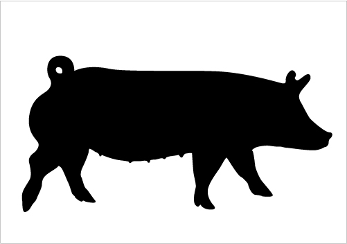 501x352 Pig Silhouettes For Farm Vectors Silhouette Graphics