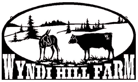 570x337 Cow And Mule Farm Scene Whit Personalized Text Field A33
