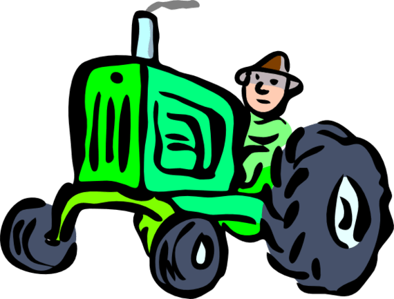 570x433 Free Tractor Clipart Image