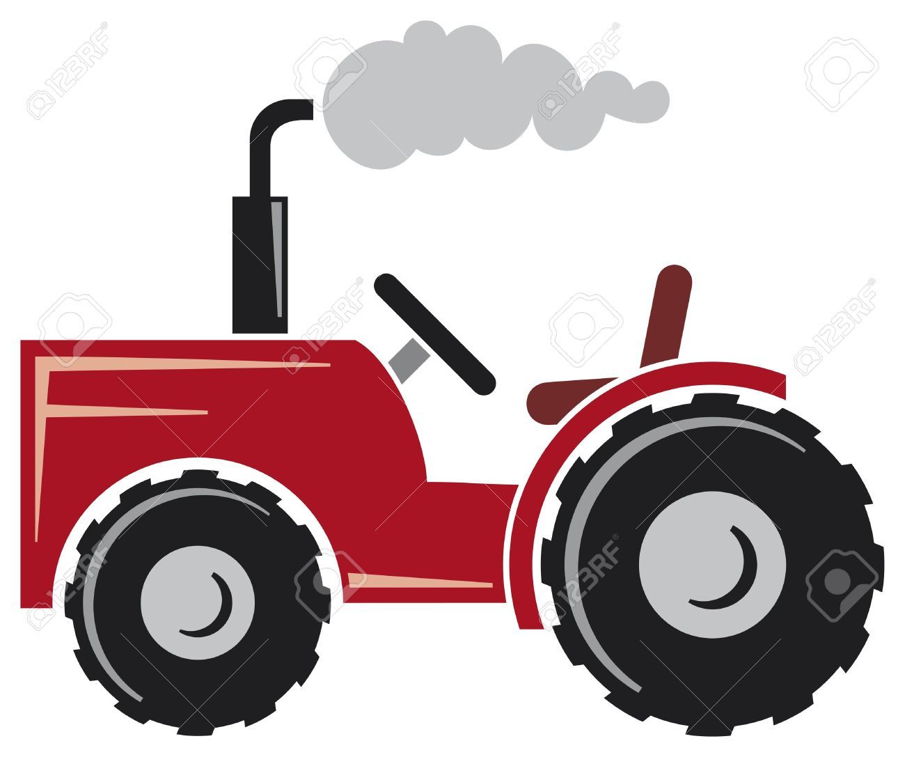 1300x1087 Tractor Cartoon Stock Vector Illustration And Royalty Free Tractor