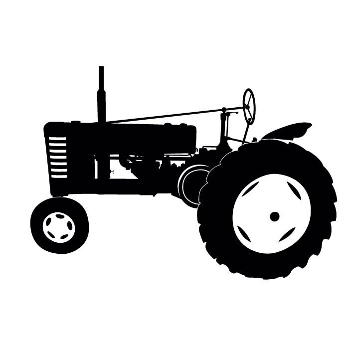 700x700 Tractor Decal Silhouette Tractor, Cricut