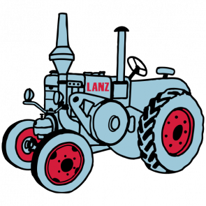 295x295 Lanz Bulldog Tractor Silhouette