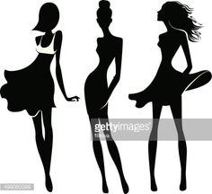 236x216 Silhouette Of A Elegant Woman Silhouette Stencil Vinyl