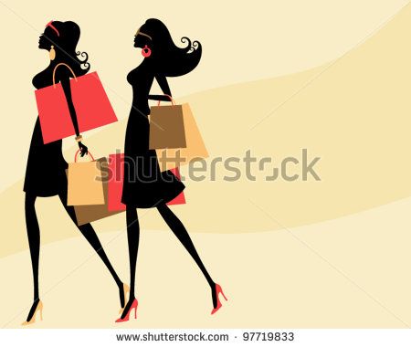 450x380 Bb Fashion Silhouettes Two Fashion Figure Silhouettes Walk