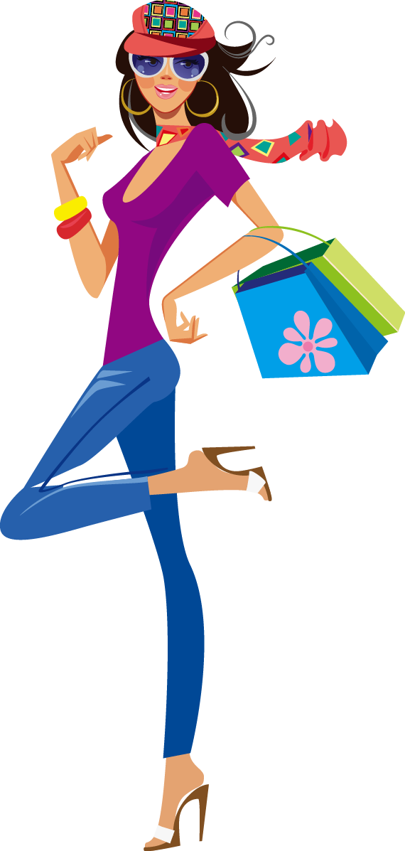 570x1197 Shopping Clothing Illustration