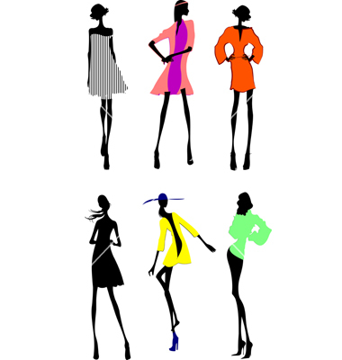 380x400 Modern Fashion Sketches Fashion Girls Designer Silhouette Sketch