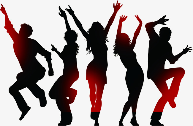 650x424 Fashion Personality Gradient Character Movement Dance Silhouette