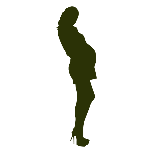 512x512 Fashion Pregnant Woman Silhouette