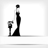 168x168 Image Result For Woman Flower Silhouette Eclectic Silhouettes
