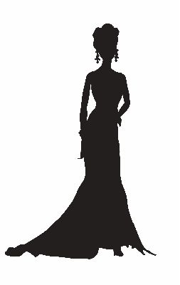 253x400 Ball Gown Silhouette Clip Art