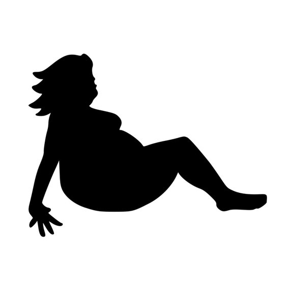 570x570 Mudflap Fat Girl Trucker Lady Woman Chubby Vinyl Decal