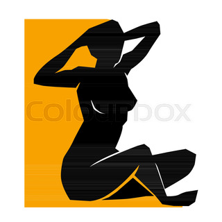 320x320 Silhouettes Of Bodybuilder And Fat Woman Stock Vector Colourbox