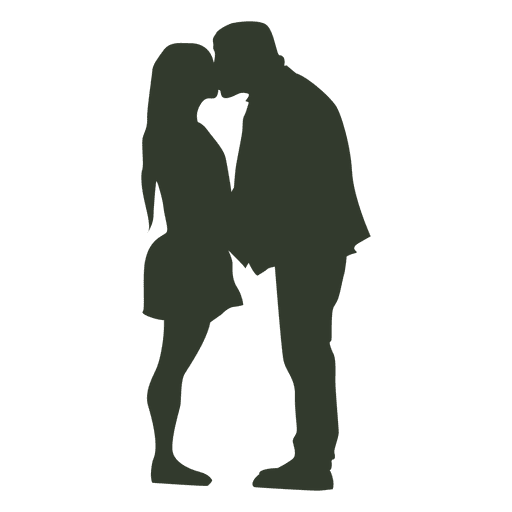 512x512 Couple Kissing Silhouette Fat Guy