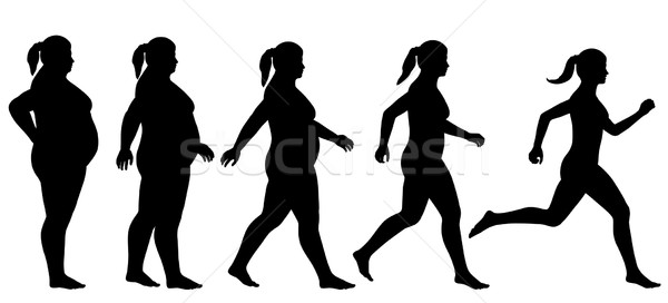 600x272 Fat To Fit Woman Vector Illustration Robert Adrian Hillman