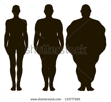 450x411 Fat Lady Silhouette Clipart
