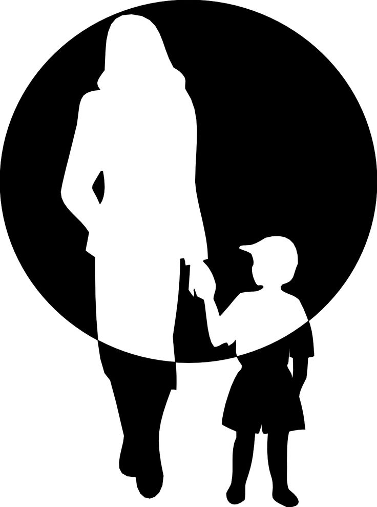 736x989 Comforting Grown Son Clipart