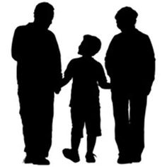 236x236 Grandfather Abuelos Grandparents, Silhouettes