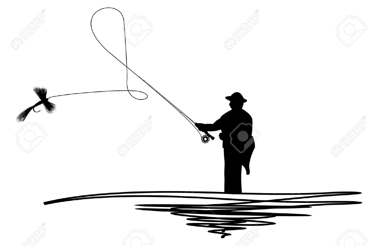 1300x846 Fisherman Clipart Trout Fishing