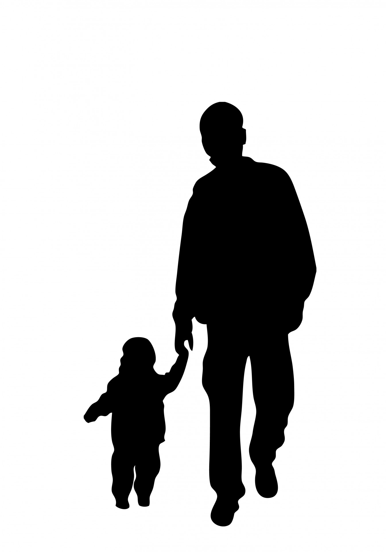 1345x1920 Father And Son Silhouette Free Stock Photo