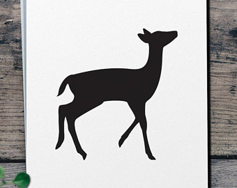 340x270 Handmade Fawn Silhouette Etsy