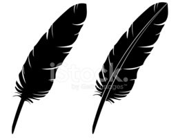 258x199 Feather Silhouette (Vector) Stock Vectors