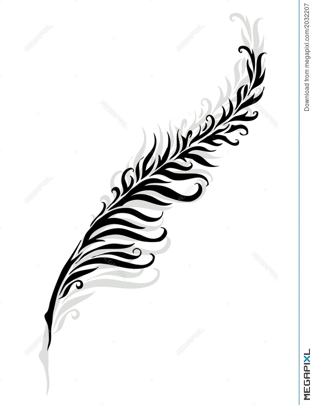 621x800 Feather Silhouette Illustration 2032207