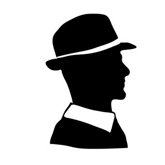 Fedora Hat Silhouette at GetDrawings | Free download