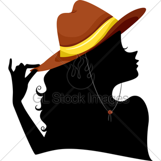 325x325 Silhouette Of A Girl Wearing A Diamond Ring Gl Stock Images