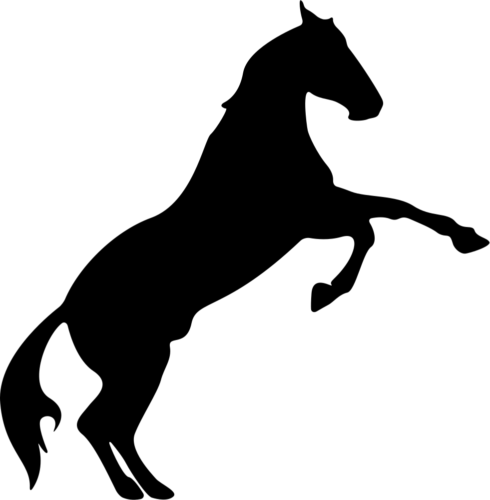 981x1000 Horse Raising Feet Silhouette Svg Png Icon Free Download ( 74013