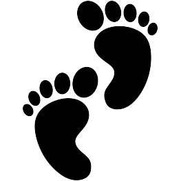 263x262 Baby Feet Silhouette Iron On Me Baby Foot