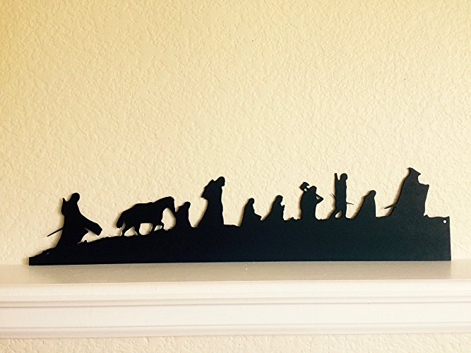 667x500 Lord Of The Rings Fellowship Metal Silhouette Handmade