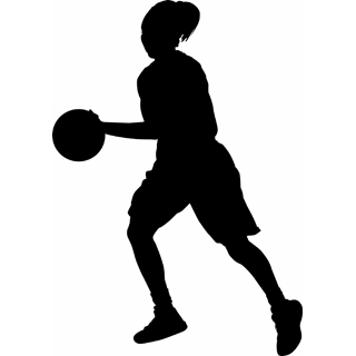 320x320 Female Basketball Player Clipart