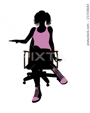356x450 Female Basketball Player Sitting On A Chair Silhouette