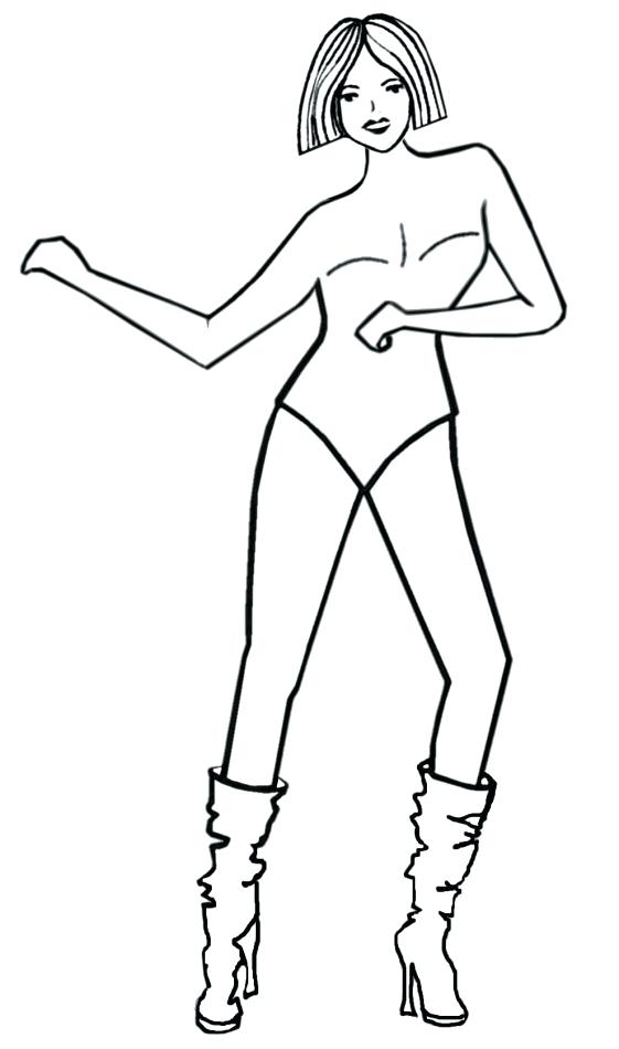 561x950 Female Body Outline Template Google Search Face Painting Female