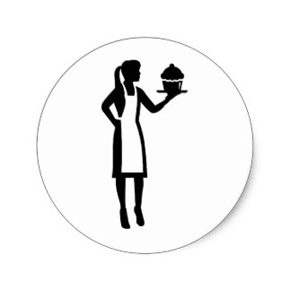 324x324 Custom Woman Cooking Stickers Zazzle.ca