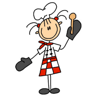 324x324 Female Chef With Mitts And Wooden Spoon Chef