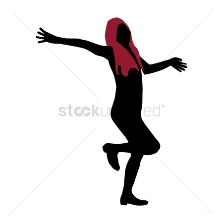 450x450 Free Girl Dancing Stock Vectors Stockunlimited
