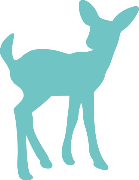 462x596 Girl Deer Clipart